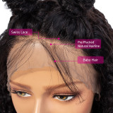 Cynosure 13x4 Lace Front Human Hair Wigs for Black Women Remy Brazilian Kinky Curly 