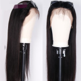 Pre Plucked Hairline 13X4 Brazilian Straight Lace Frontal Wig With Baby Hair Remy