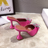 Sunflower Rhinestone high heels women's shoes pointy wine cup and silk sandals