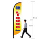 Round Shape 5M Feather Flags with Custom Graphics