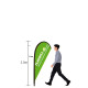 3M Teardrop Flags with Custom Graphics