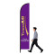 Flat Shape 14FT Feather Flags with Custom Graphics