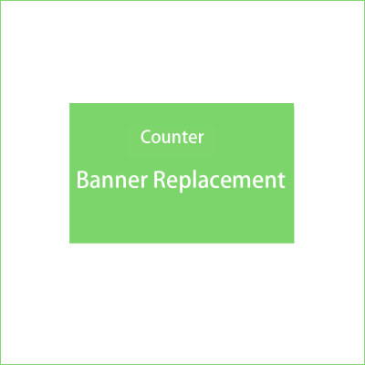 Replacement Counter Banner with Custom Graphics 
