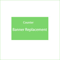 Replacement Counter Banner with Custom Graphics 