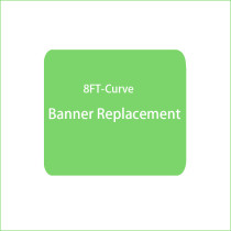 Replacement 8FT Curve Banner with Custom Graphics 