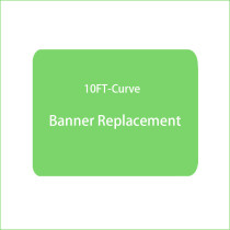 Replacement 10FT Curve Banner with Custom Graphics 