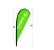 7FT Teardrop Flags with Custom Graphics