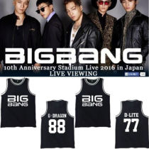 Kpop Bigbang T-Shirt Basketball Singlet Unisex G-Dragon Tshirt Sleeveless Shirt