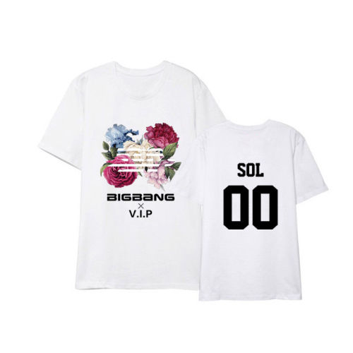 Us 9 99 Kpop Bigbang T Shirt Flower Road Ablum Tshirt G Dragon Name Letter Tee Casual M Allkpoper Com