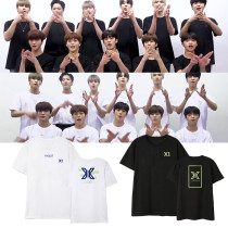 KPOP X1 T-shirt album concert  the surrounding clothes printing with the same paragraph short-sleeved T-shirt