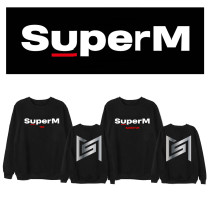 Kpop SUPER M sweater official same paragraph round neck sweater spring and autumn  MARK ,LUCAS