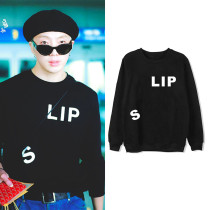 Kpop WINNER Sweater Seung Yoon Street Shoot Clothes Same Model Sweater Loose Socket Round neck Sweater