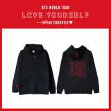 Kpop BTS Bangtan Boys Sweater love yourself speak yourself THE FINAL concert zipper sweater coat