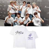 Kpop STRAYKIDS concert UnveilTour same T-shirt Short-sleeved Korean Loose T-shirt