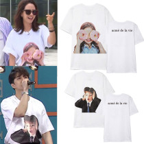 Kpop Running Man SONG JI-HYO VIXX KEN  same Short Sleeve New Donut T-shirt