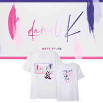 Kpop WANNA ONE T-shirt Kang Daniel Debuts New Album COLOR ON ME Same Short-sleeved T-shirt