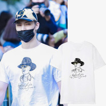 Kpop GOT7 T-shirt JB Same Short-sleeved T-shirt INS Korean Loose simple T-shirt
