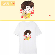 Kpop GOT7 T-shirt Same Cartoon Korean Loose Short-sleeved T-shirt Bottoming Shirt Top