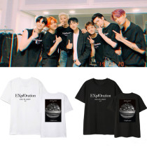 Kpop EXO T-shirt Five Tour Concert Official Same Short-sleeved Korean Loose T-shirt
