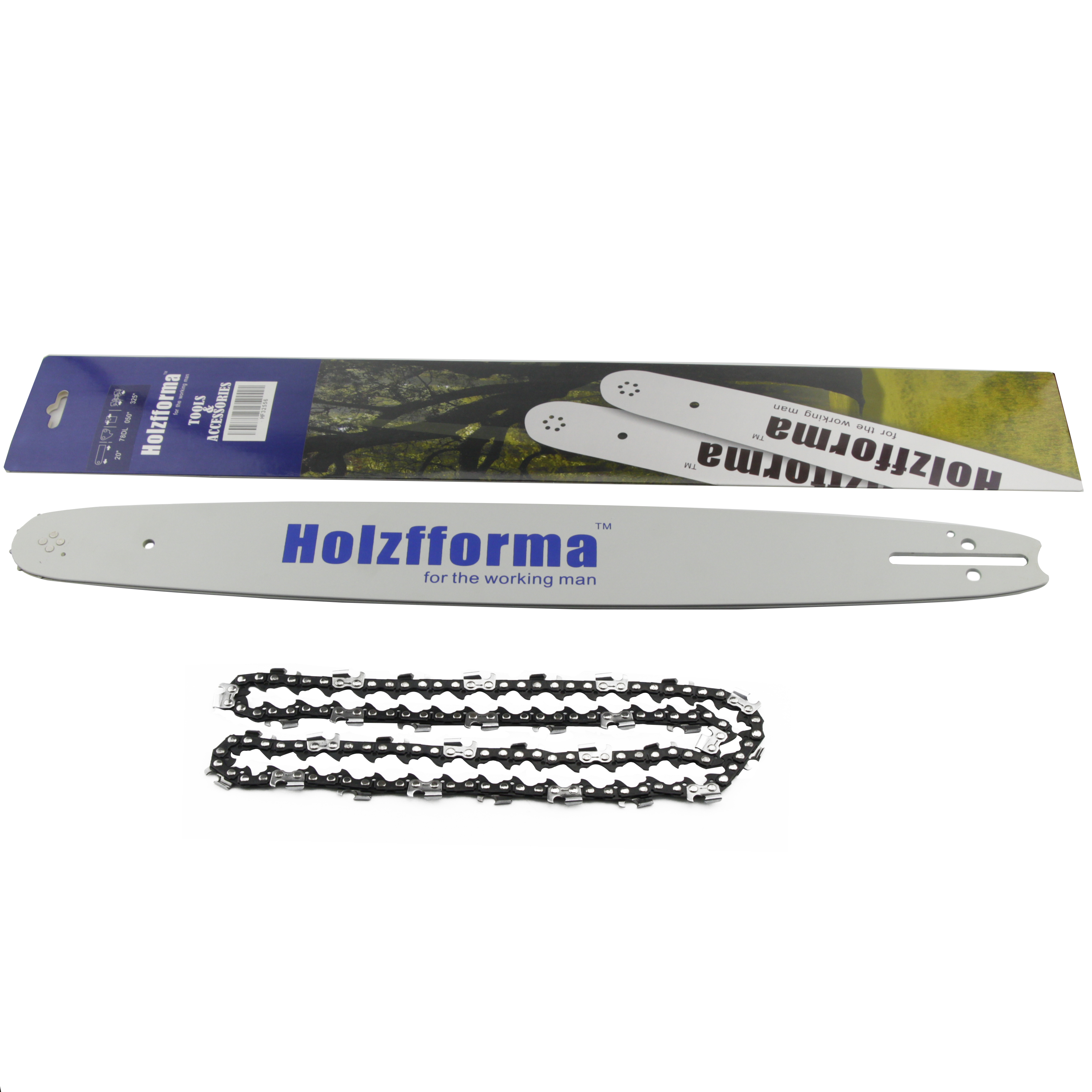 20" Guide Bar Saw Chain .325" .050" 78DL Compatible With Husqvarna 345 350 351 