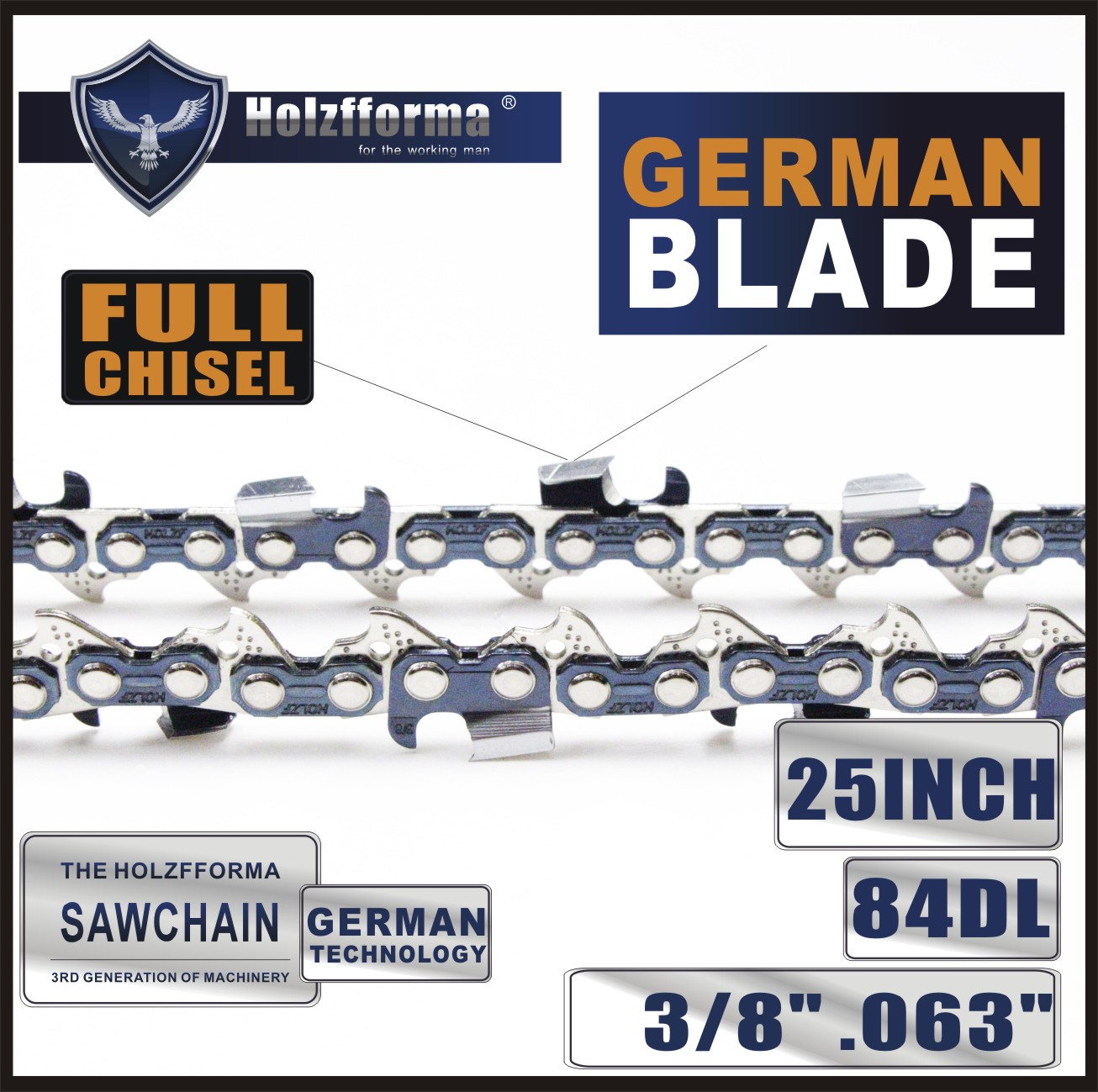 8 Tooth for sale online STIHL 404 Chain for 41 Inch Bar 124 Drivers Full Chisel Full Skip RSLF 
