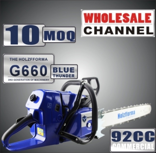 10 SAW BULK ORDER(Minimum Order Quantity 10 units) 92cc Holzfforma® Blue Thunder G660 Gasoline Chain Saws Power Head Without Guide Bar and Chain Top Quality By Farmertec All parts are For MS660 066 Chainsaw