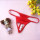 Red Pearl Crotchless Panty 6870