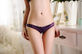 Purple Pearl Crotchless Panty 9626