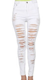 Distressed White Skinny Jeans 220