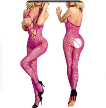 Rose Open Cup Crotchless Net Bodystocking 227