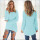 Sky Blue Pullover Sweater 0179