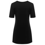 Lace Up Printed T-Shirt Dress 0263