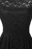 Vintage Style Formal Lace Swing Dress 1542