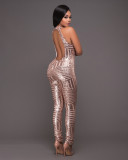 Backless Sequined Skinny Club Jumpsuit 289