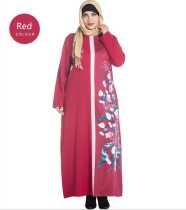 Ethnic Fashion abaya Dress Red 2005