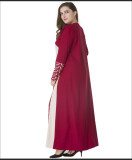 Plus Size Muslim Women Prayer Dress Red 2007