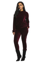 Womens Velour Tracksuit Sets Pullover 726