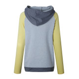 Raglan Sleeve Women Hooded Sweater 0597