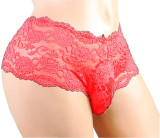 Men Fancy Lace Panty Red 940