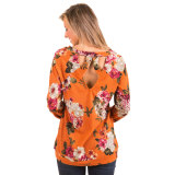 Floral Long Sleeve T Shirt Women 117