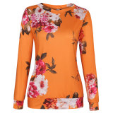 Floral Long Sleeve T Shirt Women 117