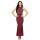 Women Occasion Maxi Dress Wine Red 2221