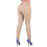 Khaki Skinny Jeans For Women 280