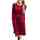 Long Sleeve Plaid Midi Dress Red 71206