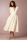 Women V Neck Tea Length Swing Dress White 209