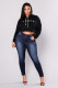 High Waisted Skinny Jeans For Plus Size Women 607