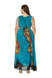 Plus Size Peacock Summer Dress XL-8XL 0089