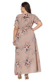 Plus Size Bohemian Maxi Dress 0020