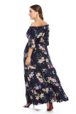 Plus Size Floral Print Maxi Dress XL-6XL 0095