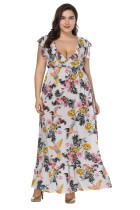 Floral Maxi Dress For Overweight Women XL-7XL 0028